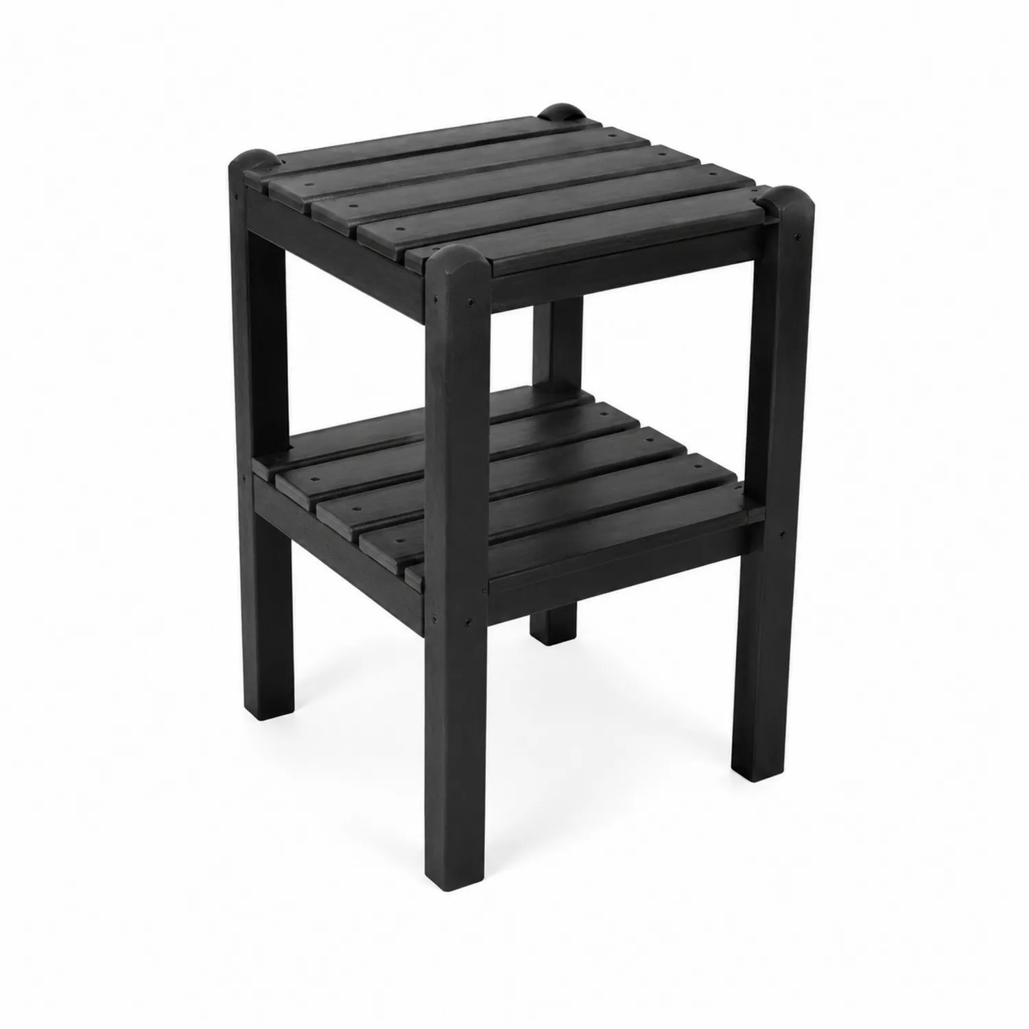 Table d'appoint en bois Noir 40x40x60 cm