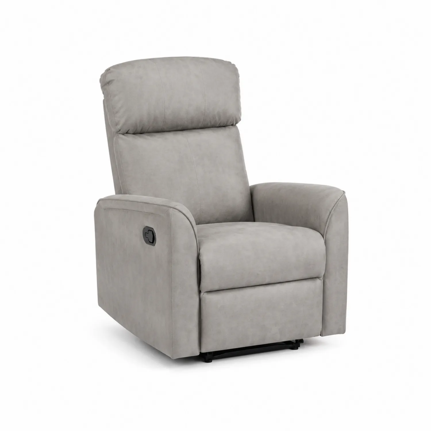 Fauteuil inclinable en polyester gris 78x90x100 cm