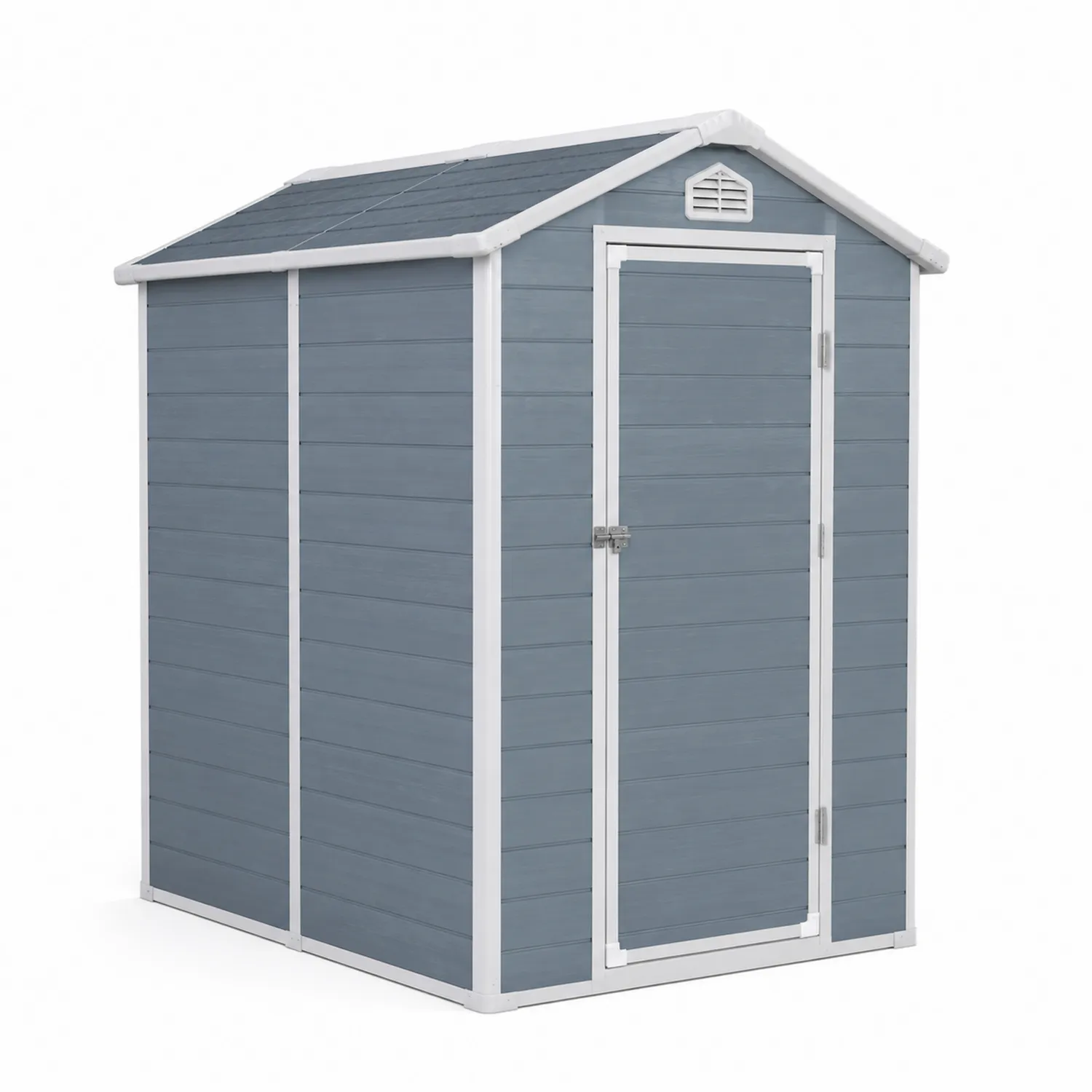 Abri de jardin en plastique Gris/Bleu 190x110x185 cm