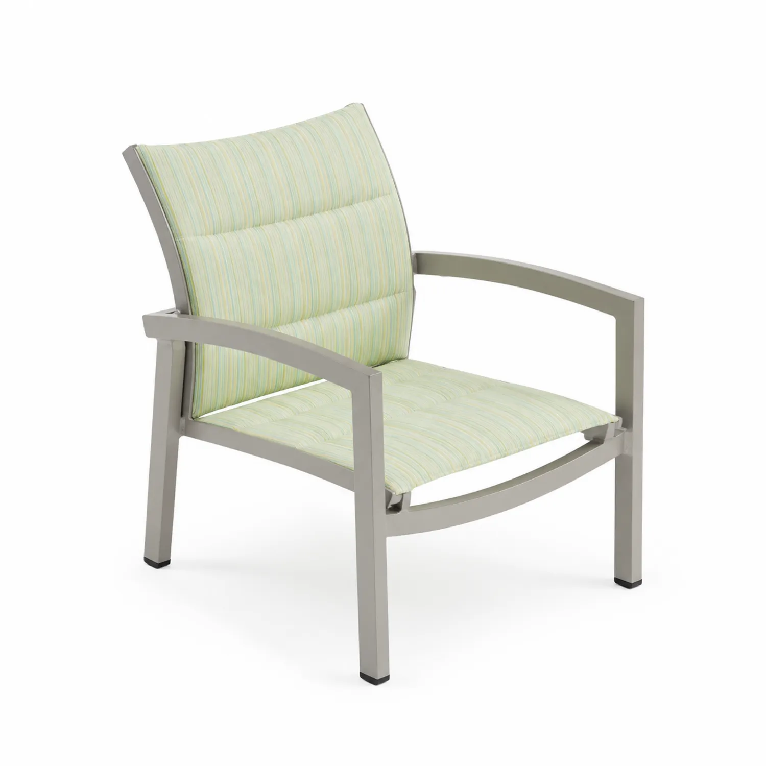 Fauteuil de jardin en aluminium avec coussin en tissu polyester