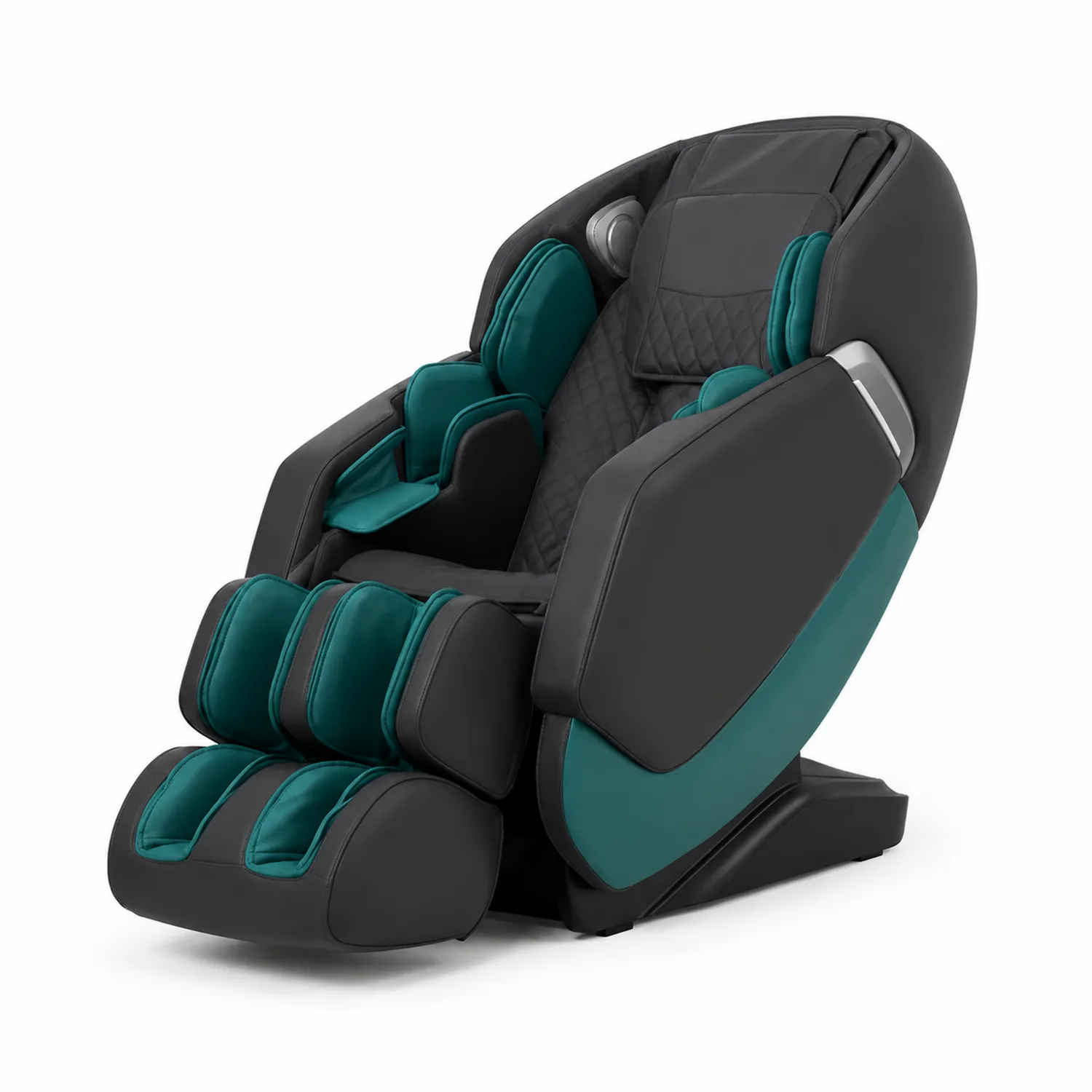Fauteuil de massage en cuir synthétique Noir/Vert