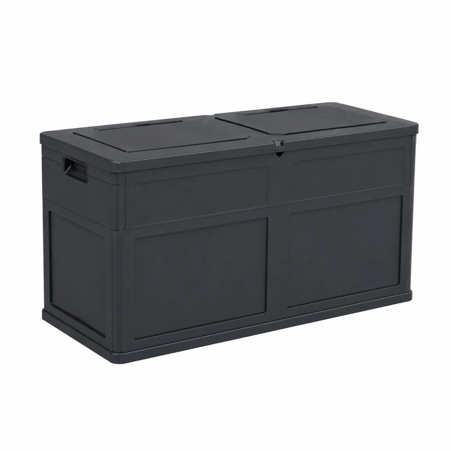 Coffre de rangement en plastique noir 120x60x55 cm