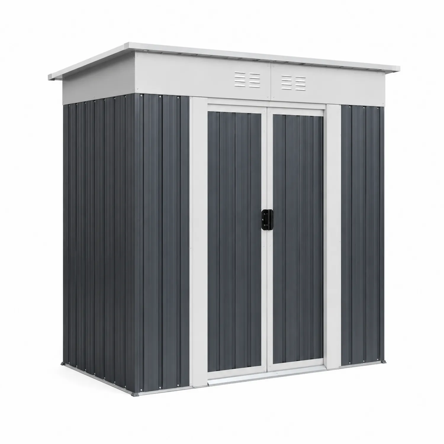 Abri de jardin en métal Acier Gris