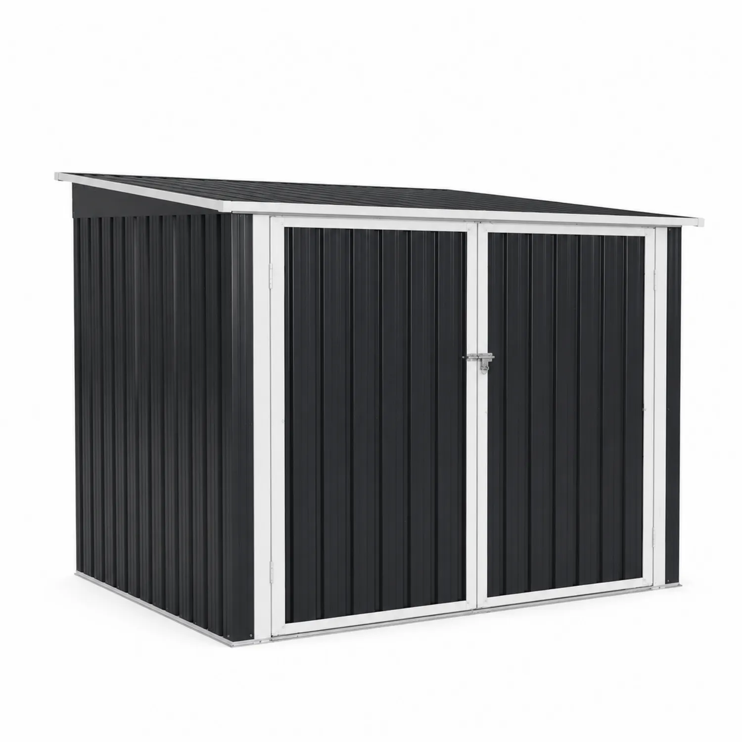 Abri de jardin en métal noir