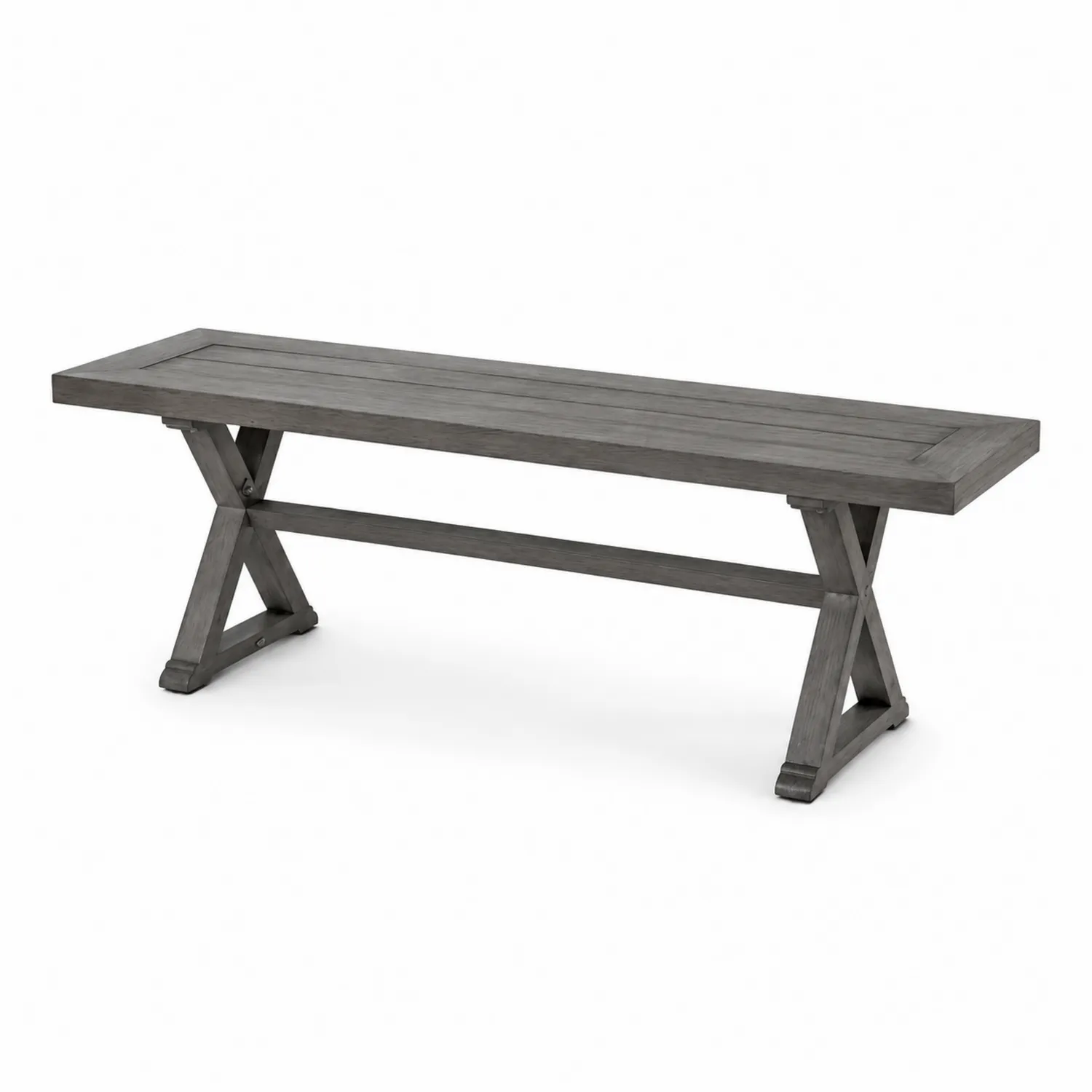 Banc rectangulaire en bois d'acacia 180 cm