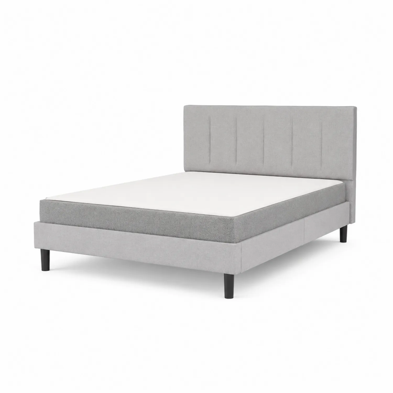 Lit double en tissu 200x160 cm