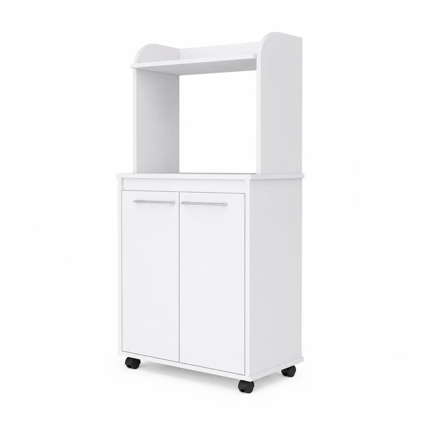 Meuble de Cuisine en Bois Blanc avec Étagère