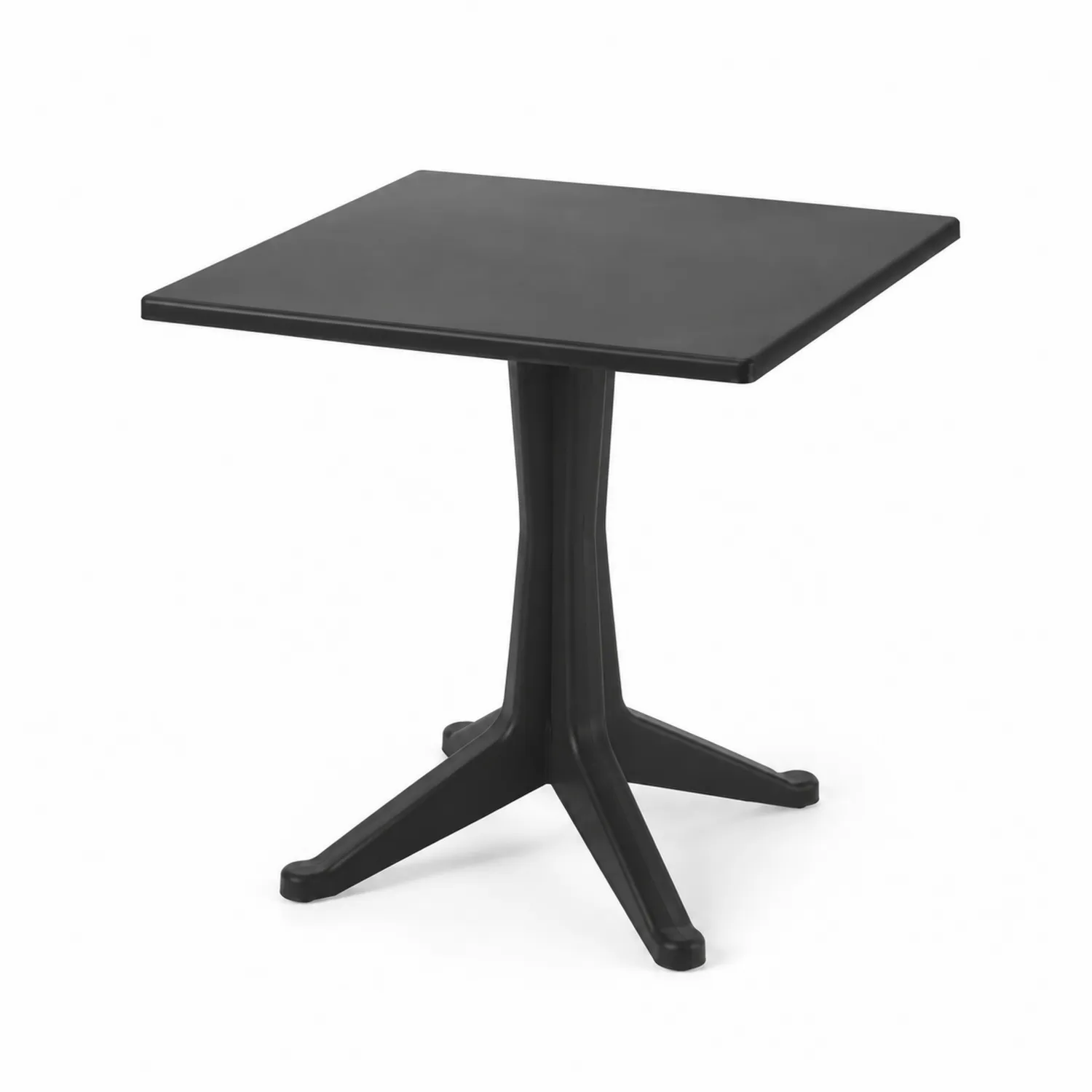 Table carrée en plastique Noir 80x80x72 cm