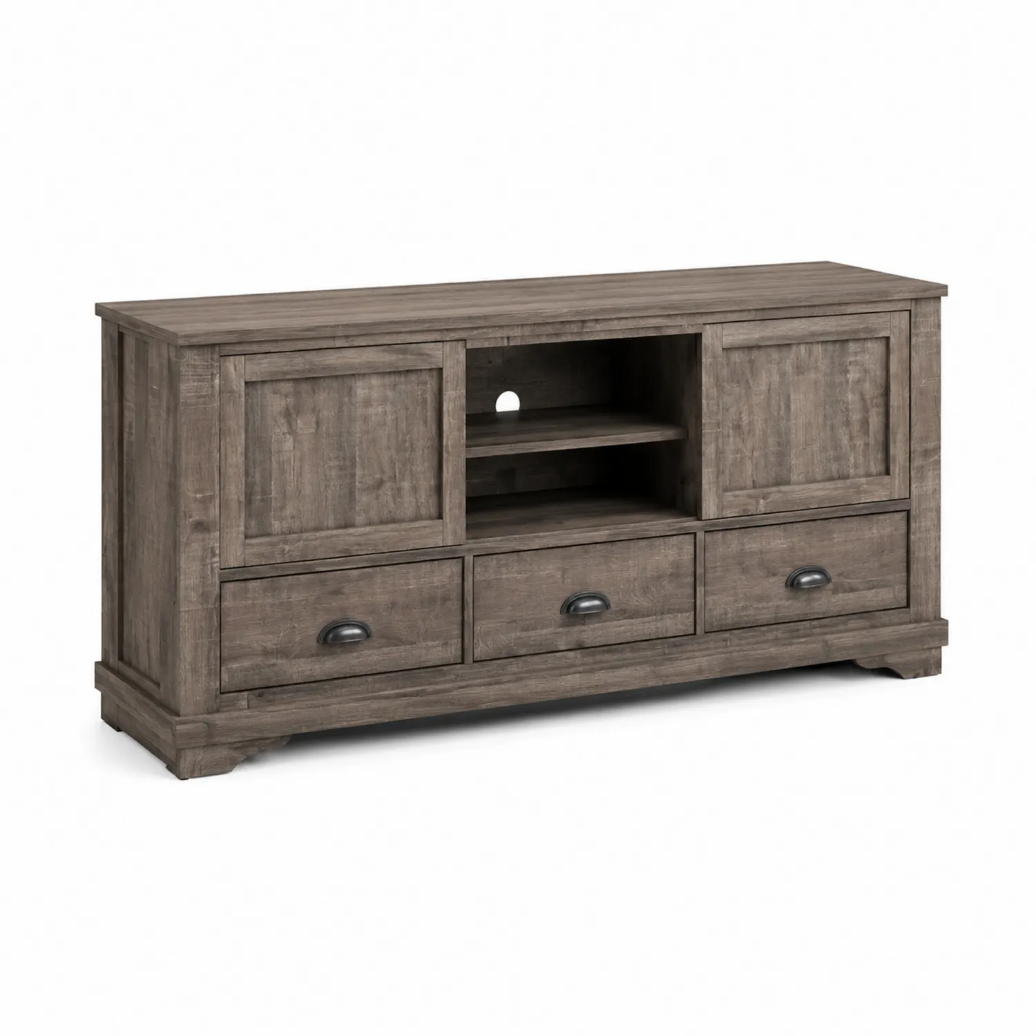 Meuble TV en bois Marron 150 cm