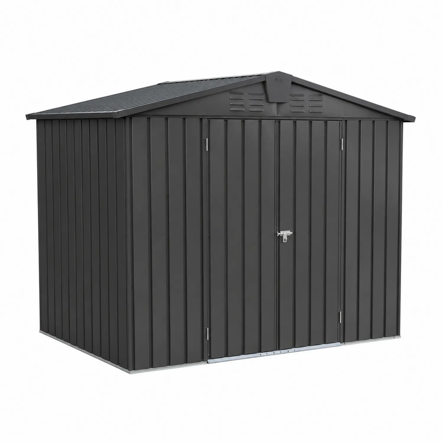 Abri de jardin en métal gris 2.5m²