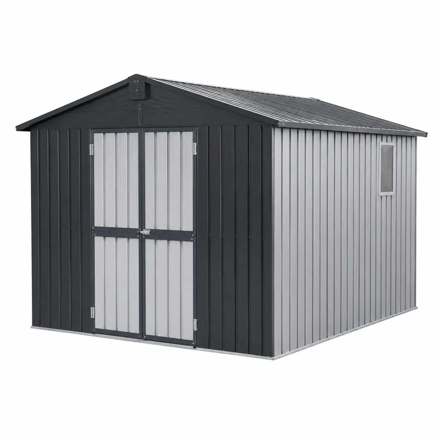 Abri de Jardin en Acier Gris/Anthracite 250x192x202 cm