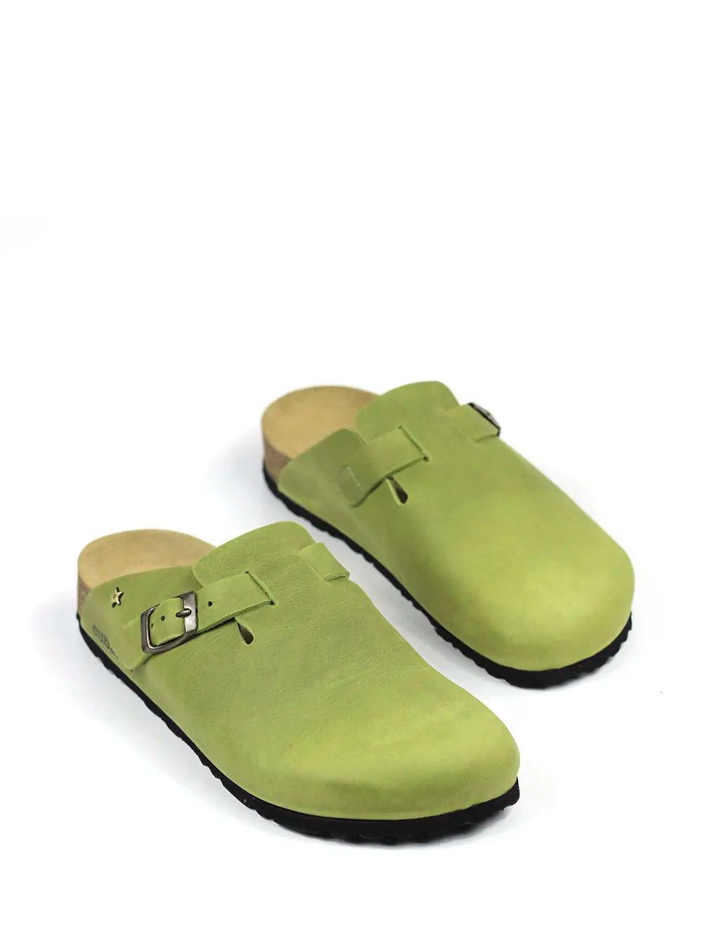 Maria Sandals in Green Leather
