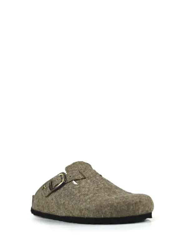 Maria-Closed Sandal in Burel Beige