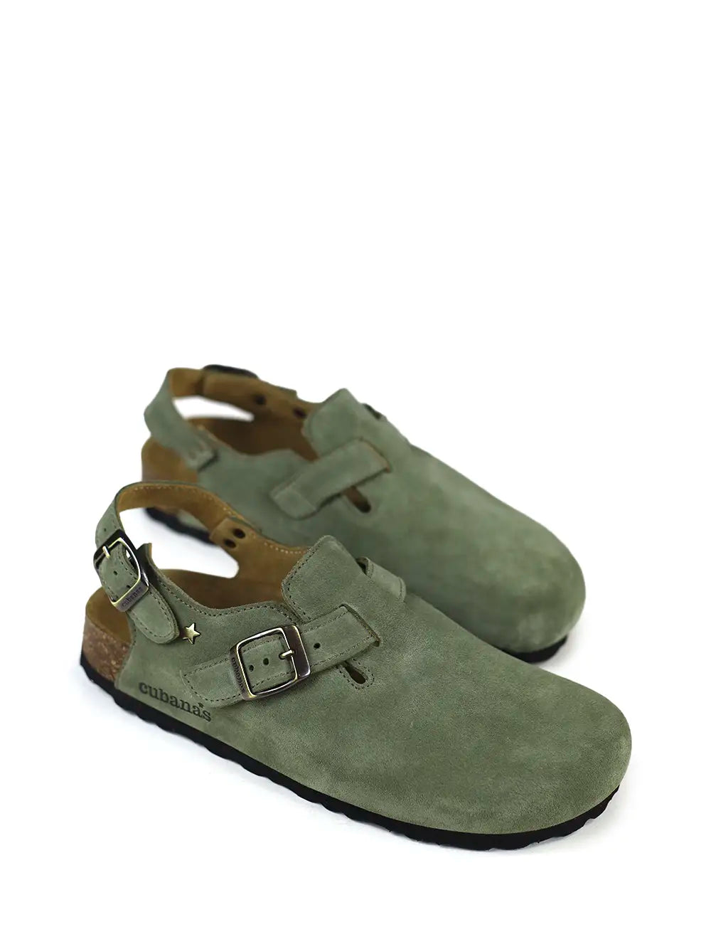Sofia Suede Sandals in Green