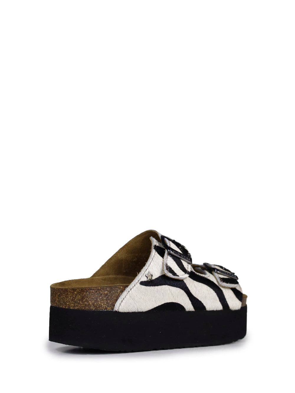 Sandália Amália Plataforma em Animal Print Zebra