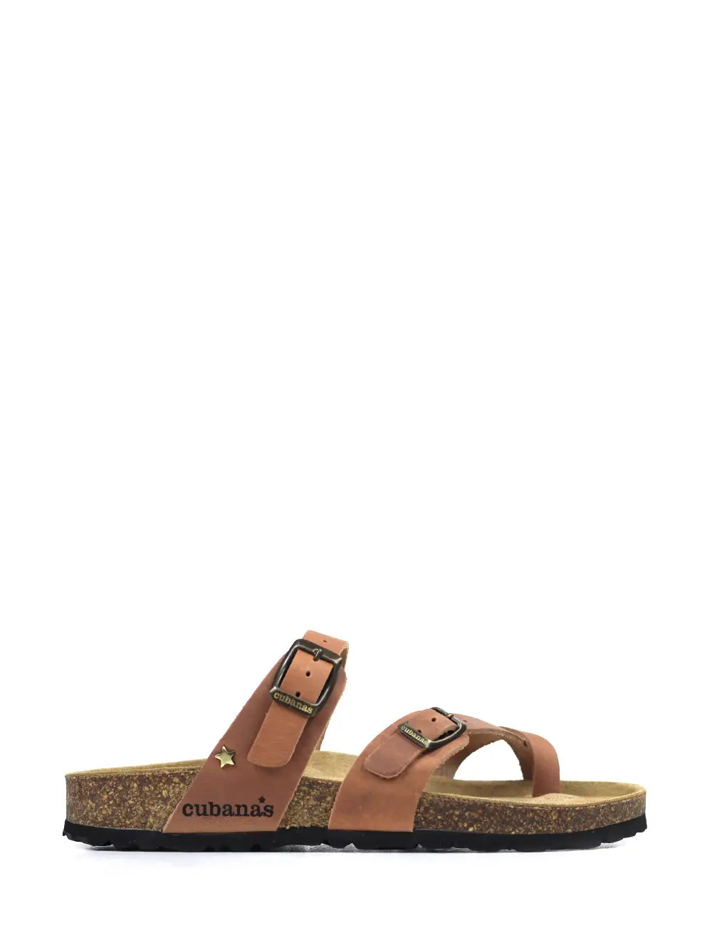 Nazare Sandal in Camel Leather with Straps