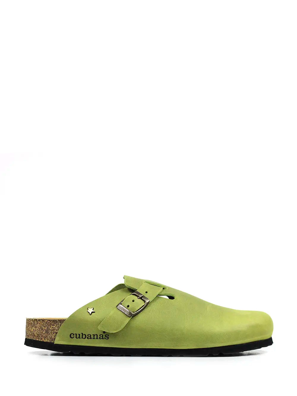 Maria Sandals in Green Leather