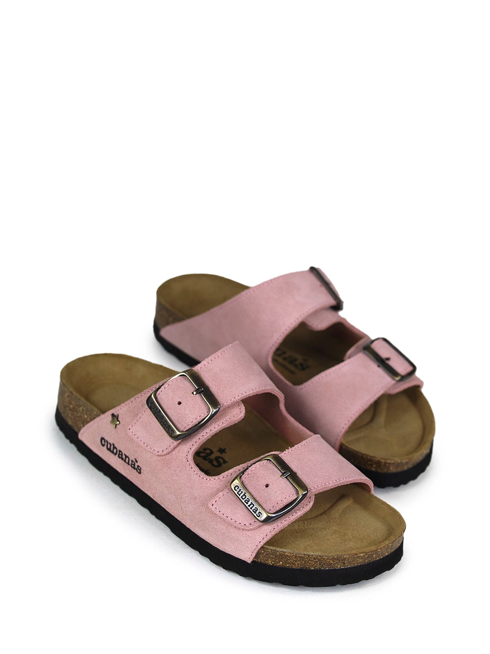 Amália Sandale aus rosa Wildleder
