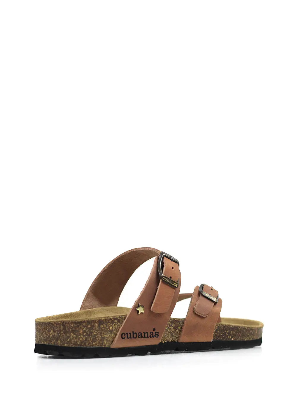 Nazare Sandal in Camel Leather with Straps