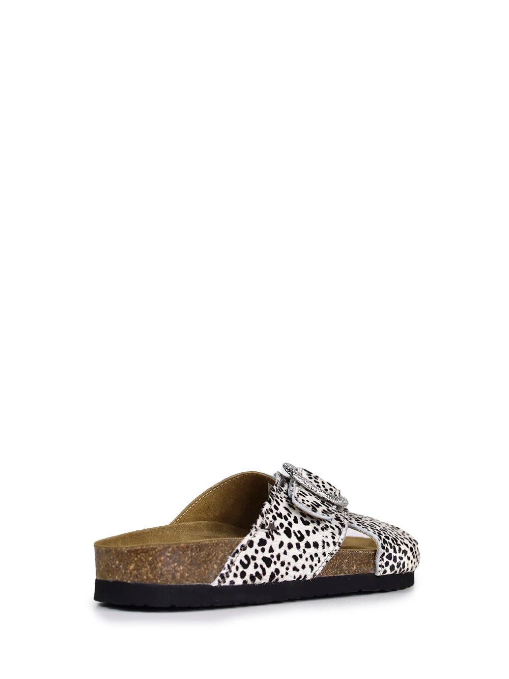 Sandália Carmo em Animal Print e Tiras Cruzadas
