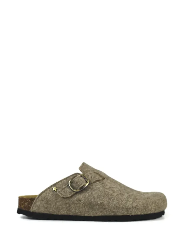 Maria-Closed Sandal in Burel Beige