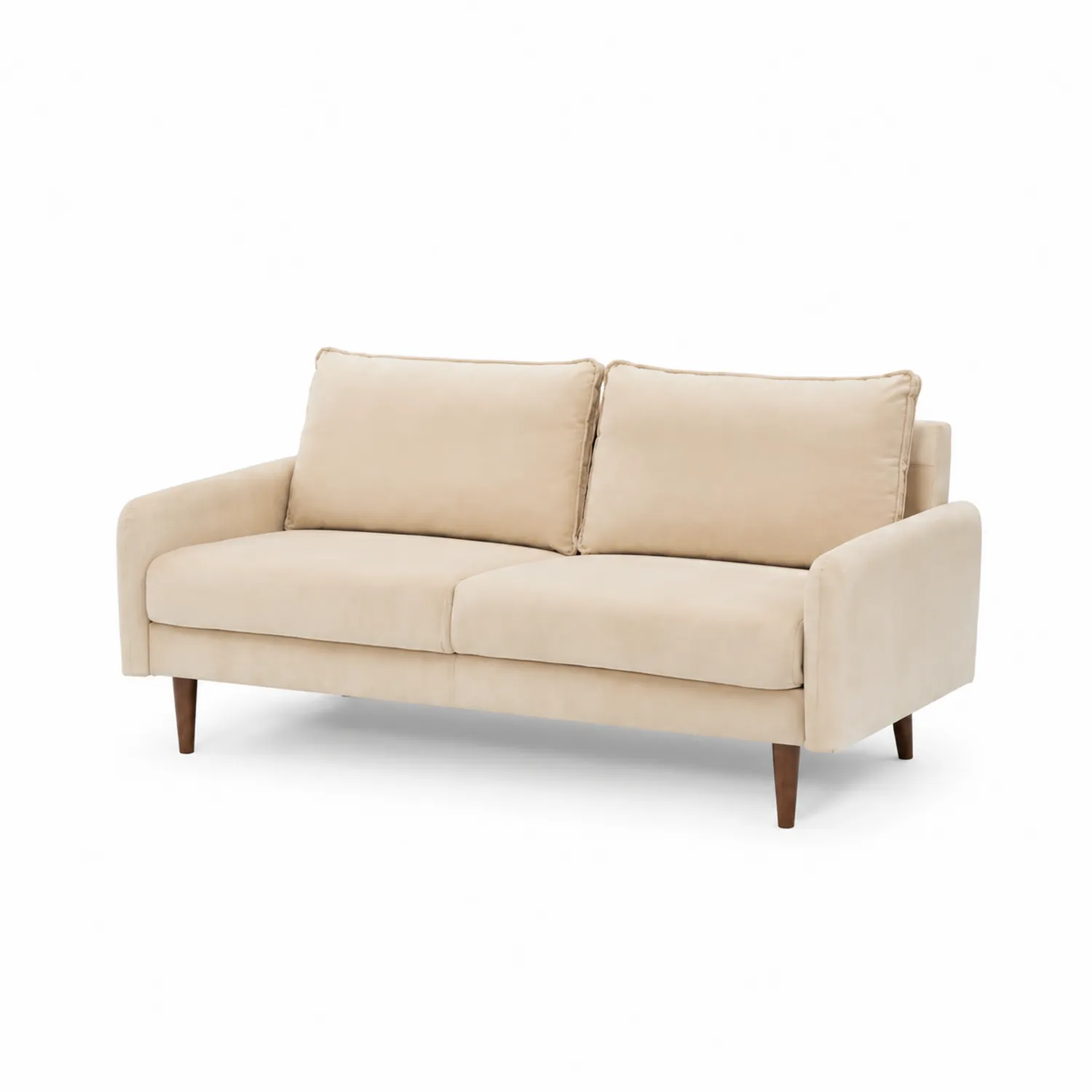 Sofa trzyosobowa z tkaniny poliestrowej 200cm Beżowa