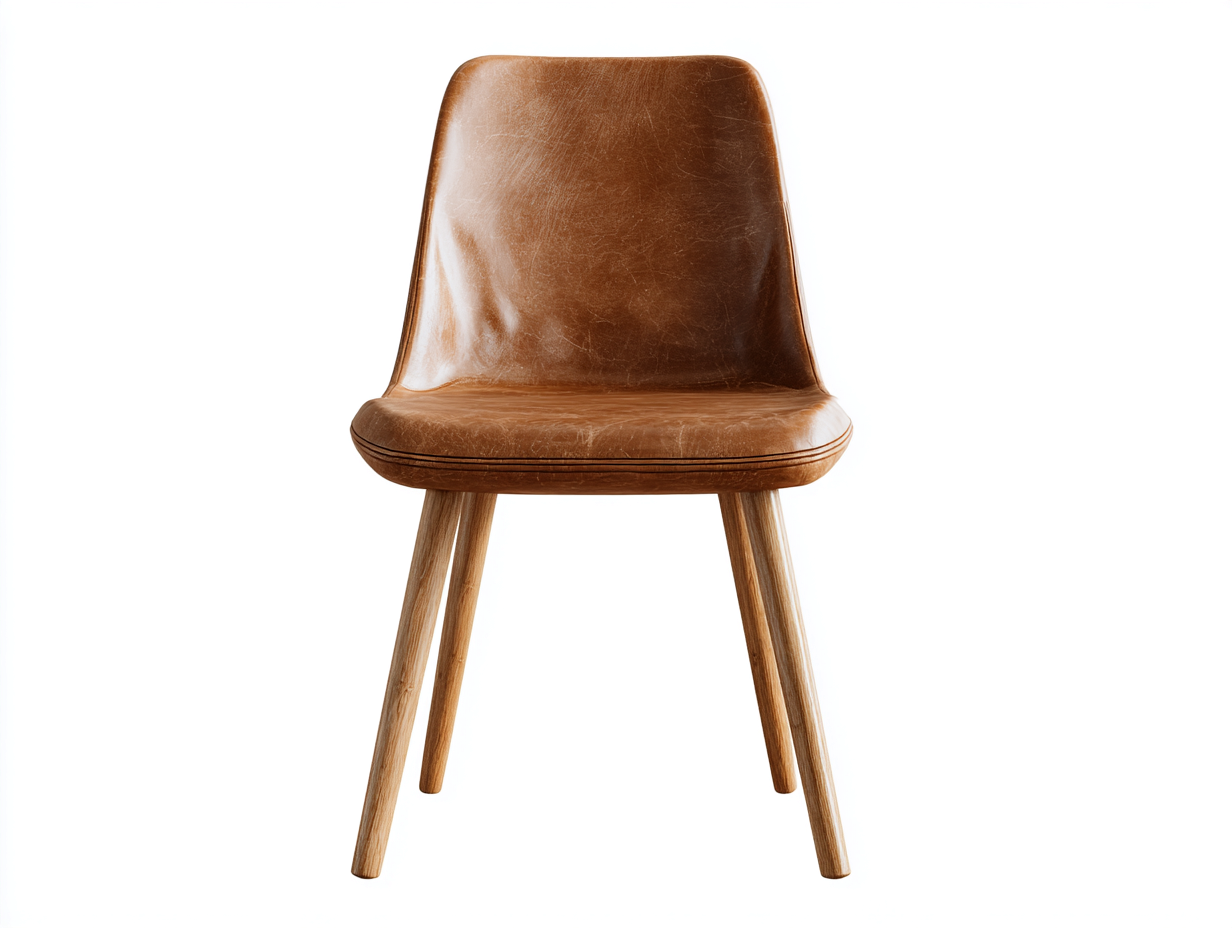 Esszimmerstühle Kunstleder Holzgestell 50x45x85 cm - Braun-Hellbraun - Modernes Design-Havenuplab