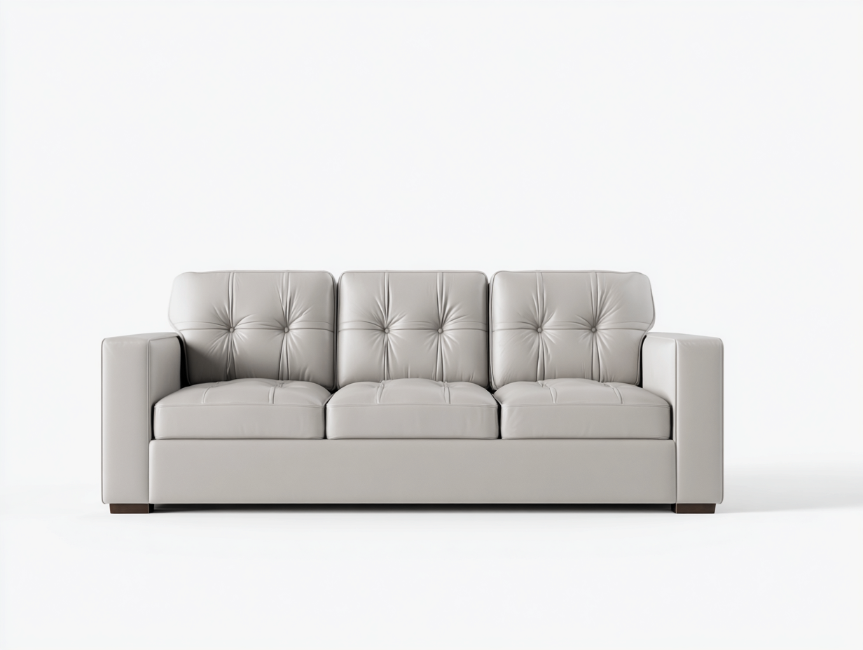 3 Sitzer Sofas Leder 210x90x85 cm Grau - Modernes Design-Havenuplab