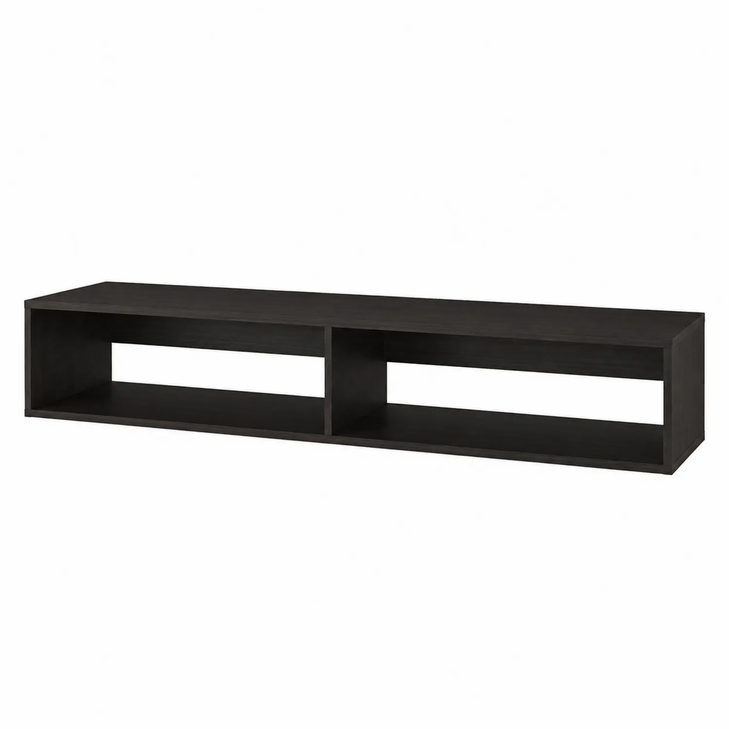 Wisząca Szafka RTV Czarna Laminowana 120x30x15 cm