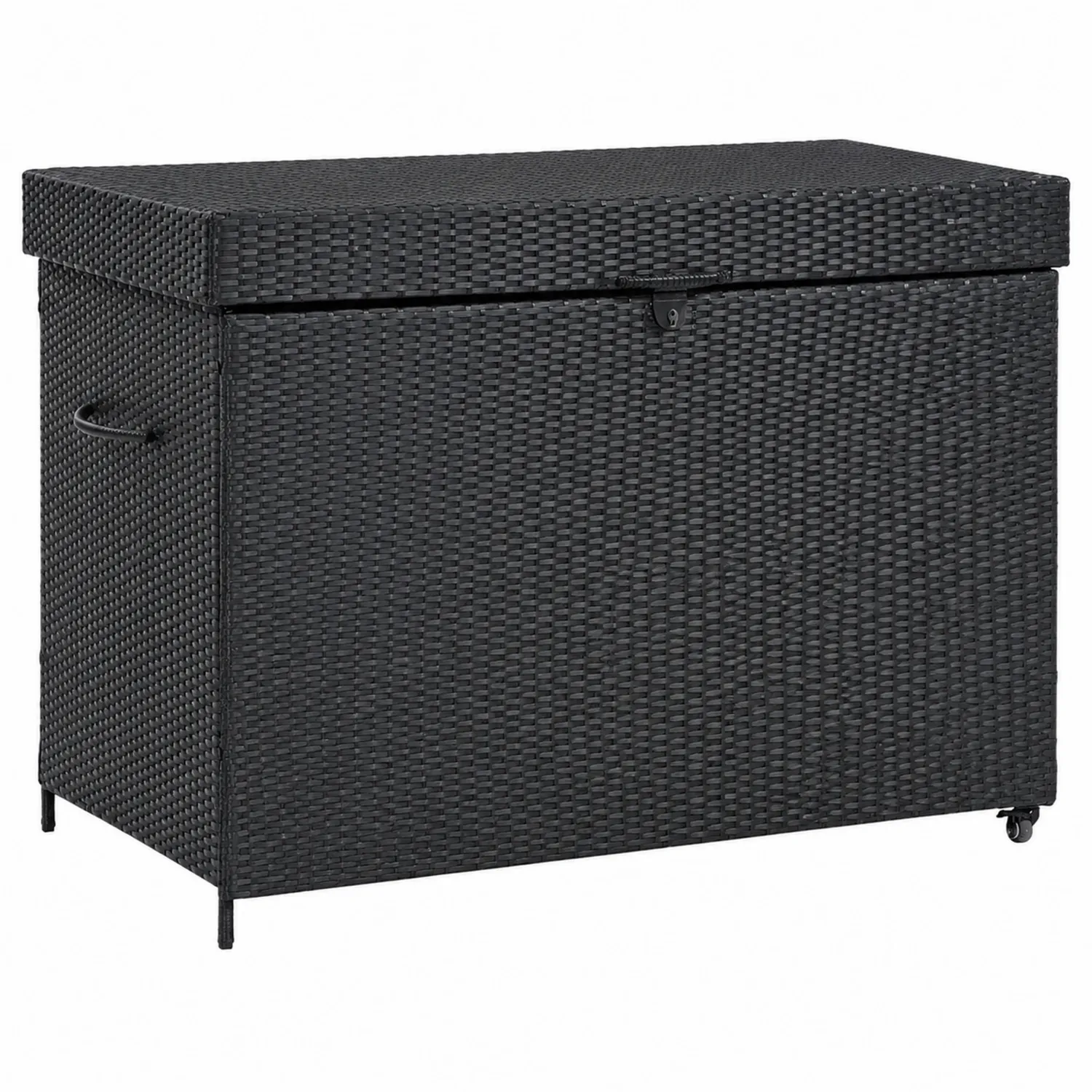 Pojemnik z technorattanu czarny 120x60x55 cm