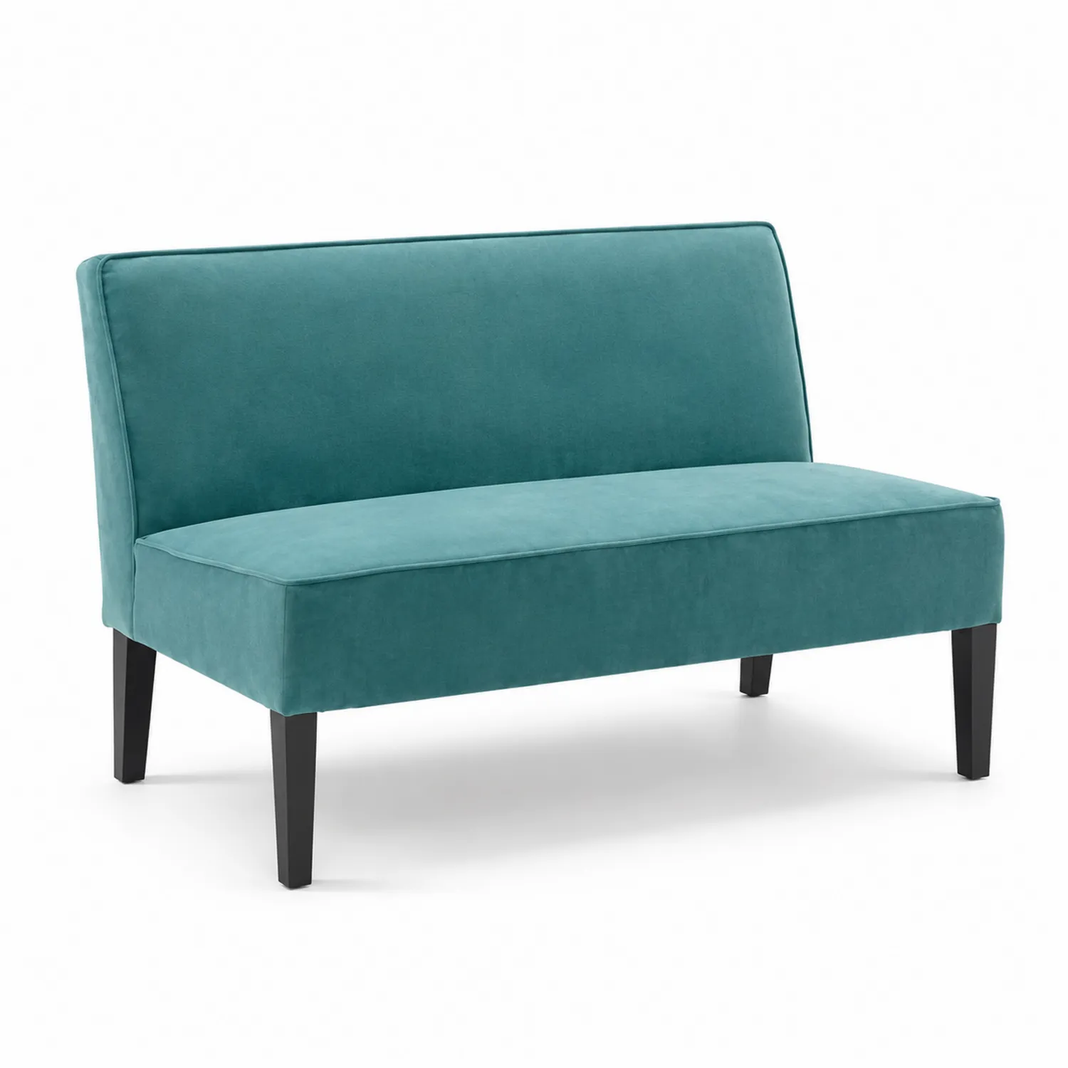 Dwuosobowa sofa z tkaniny aksamitnej Niebiesko-Zielona