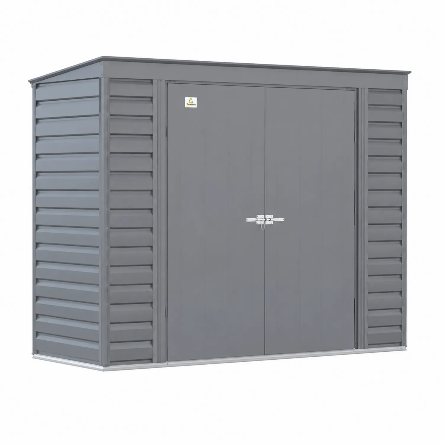 Metalowa szopa ogrodowa stal szara 210x130x160 cm
