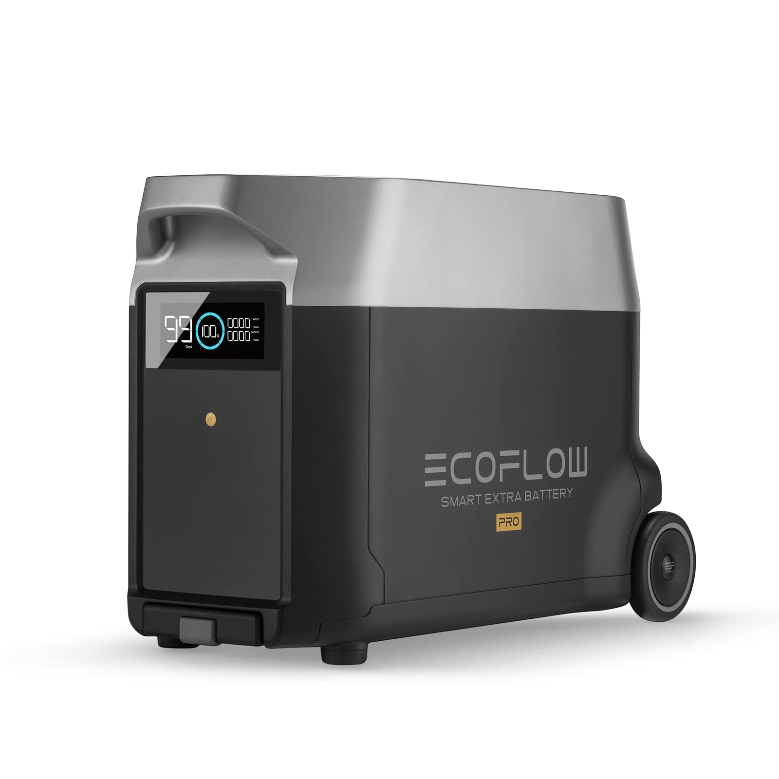 EF ECOFLOW DELTA Pro - Batería extra de 3600 Wh, 2.7 horas a carga completa, batería de reserva para uso doméstico, apagón, campamento, RV