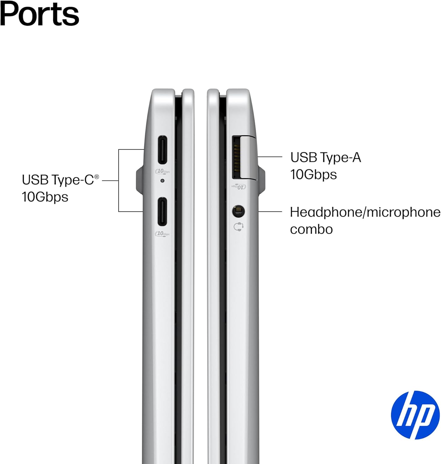 HP OmniBook 5 PC AI de próxima generación de 14 pulgadas, pantalla OLED, Snapdragon X Plus X1P-42-100, 16 GB de RAM, SSD de 1 TB, GPU Qualcomm Adreno, Windows 11 Home, PC Copilot+, Glacier Silver, 14