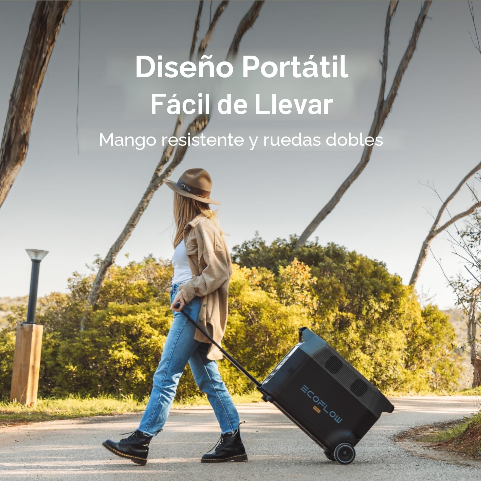 EF ECOFLOW DELTA Pro - Batería extra de 3600 Wh, 2.7 horas a carga completa, batería de reserva para uso doméstico, apagón, campamento, RV
