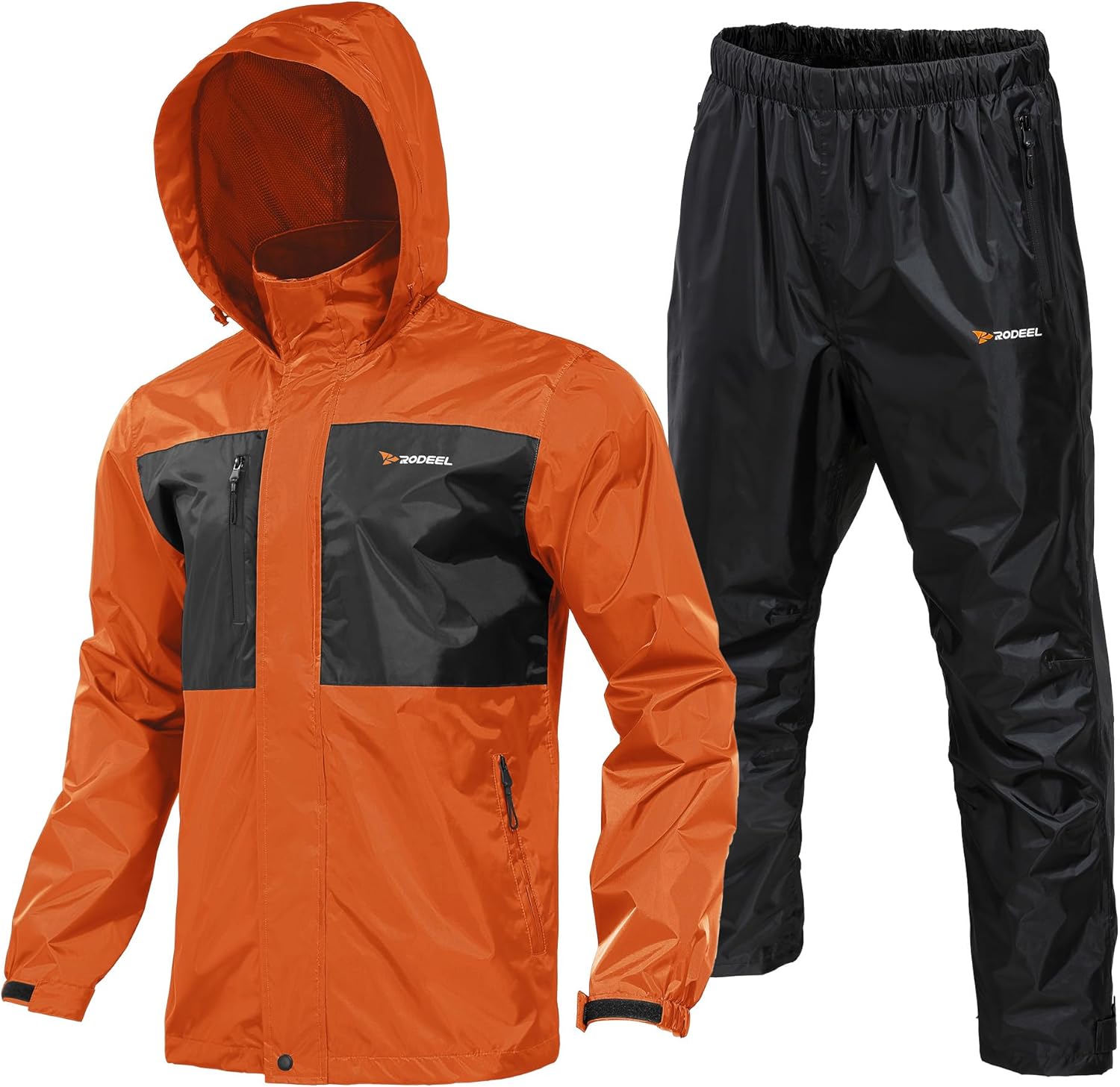 Rodeel Traje impermeable para pesca para hombres (conjunto de chaqueta y pantalón de lluvia)