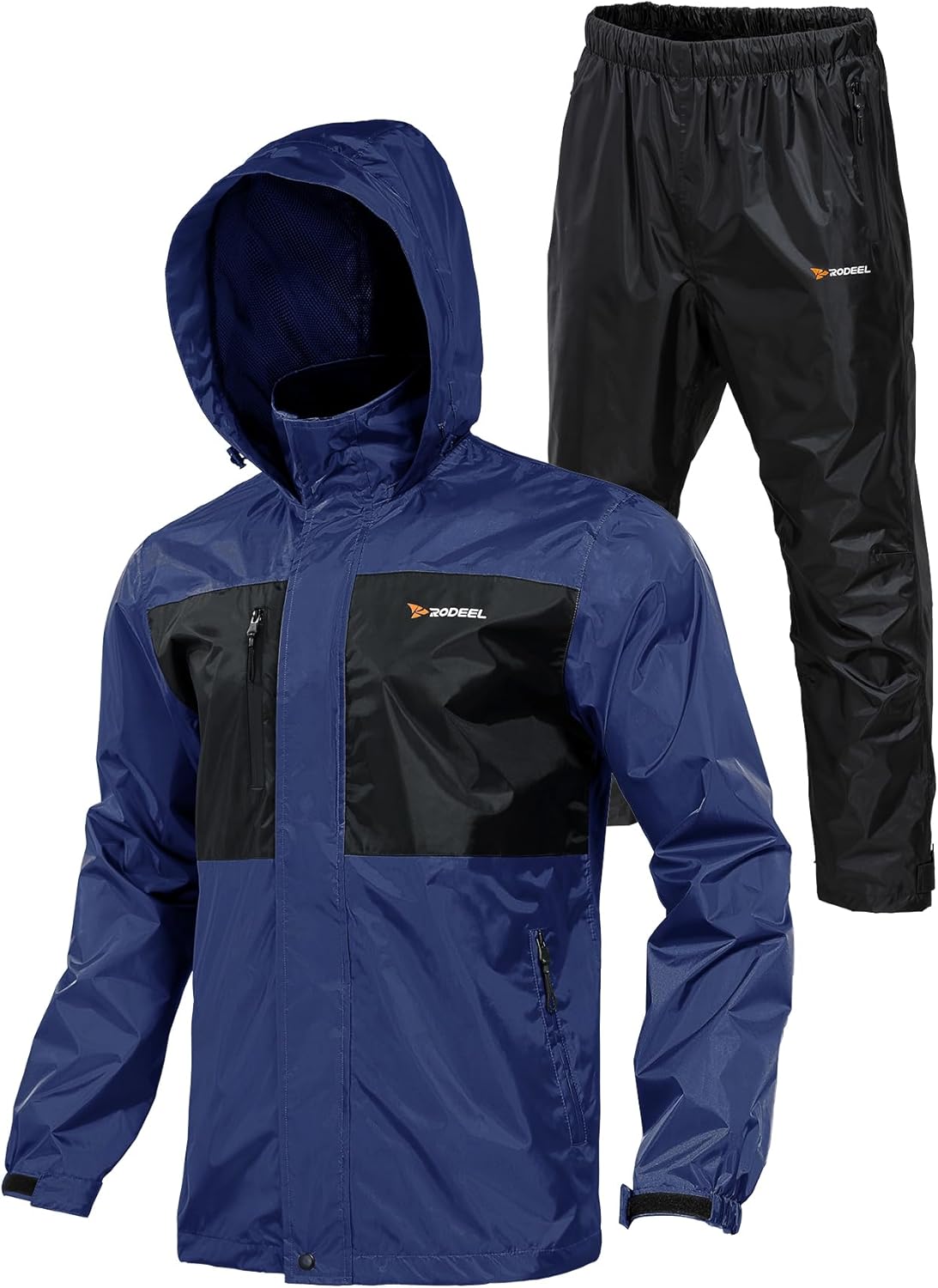 Rodeel Traje impermeable para pesca para hombres (conjunto de chaqueta y pantalón de lluvia)