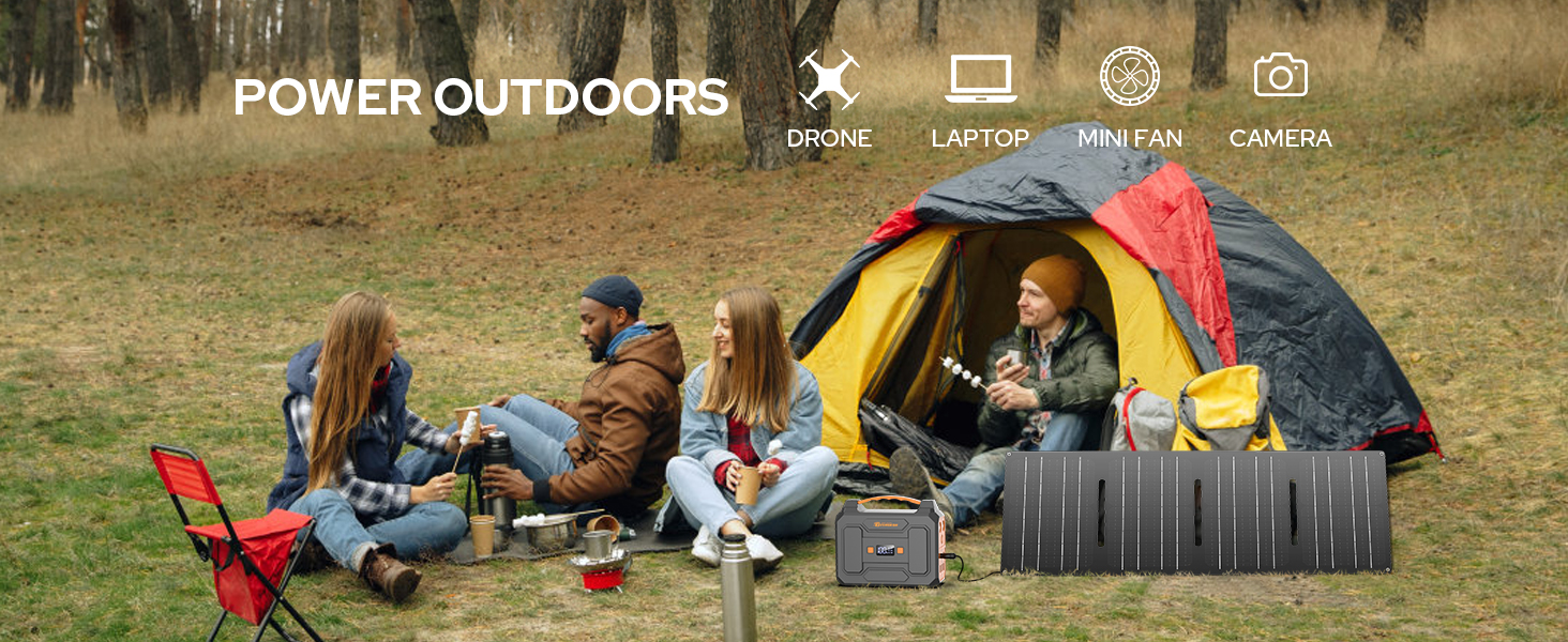 camping solar power pack outdoor