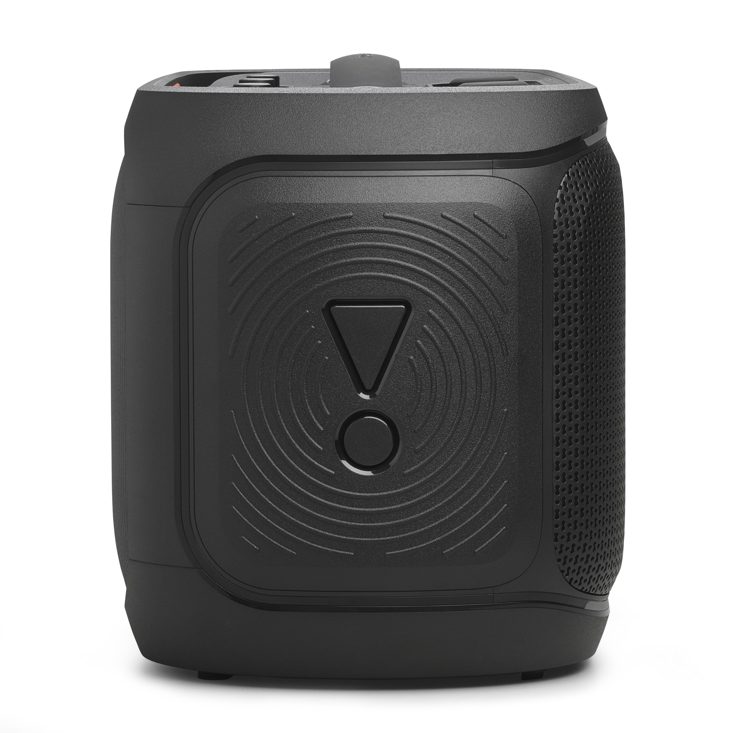 JBL PartyBox On-The-Go 2 - Altavoz portátil para fiestas con un micrófono digital inalámbrico, mango y correa para el hombro, espectáculo de luces dinámico, hasta 15 horas de reproducción, a prueba de salpicaduras y Auracast™ (negro)