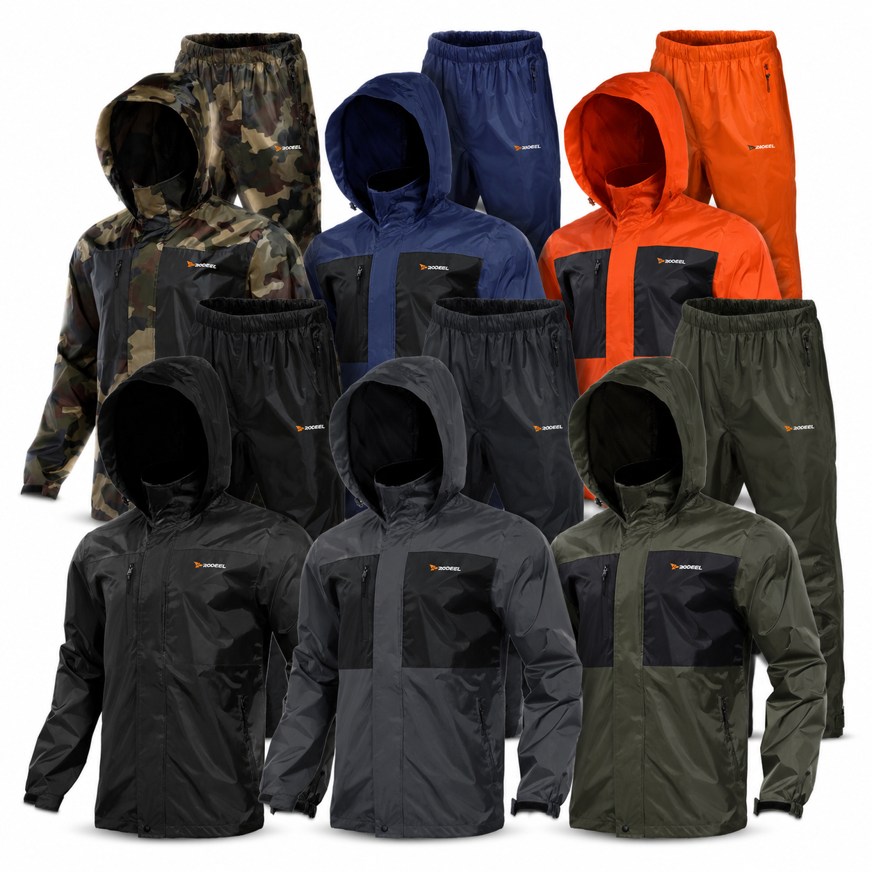 Waterproof Fishing Rain Suit for Men (Rain gear Jacket & Trouser Suit)