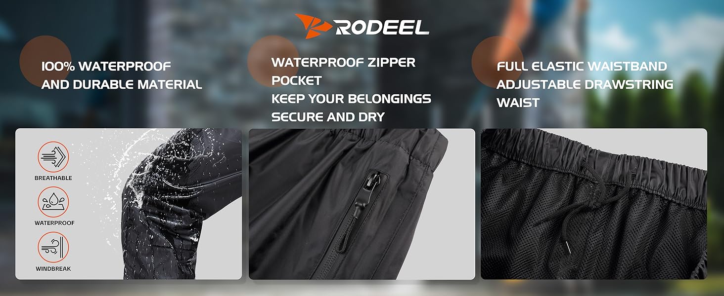 RODEEL WATERPROOF FISHING RAIN SUIT JACKET
