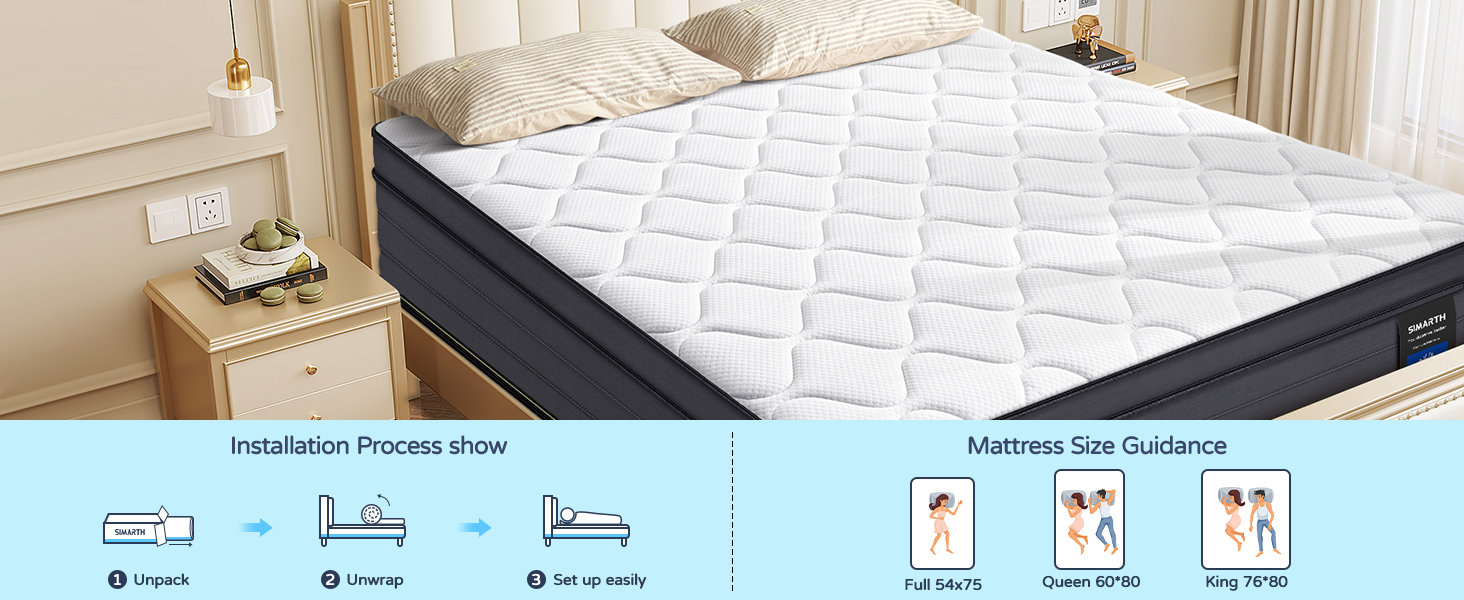 12 Inch Hybrid Queen Mattress in a Box