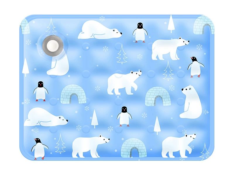❄️ Hűtse le kedvencét azonnal – Gyors vízaktivált hűtő jégmatrac (karcolásálló, szivárgásmentes) – Utánvétes 🐾🧊
