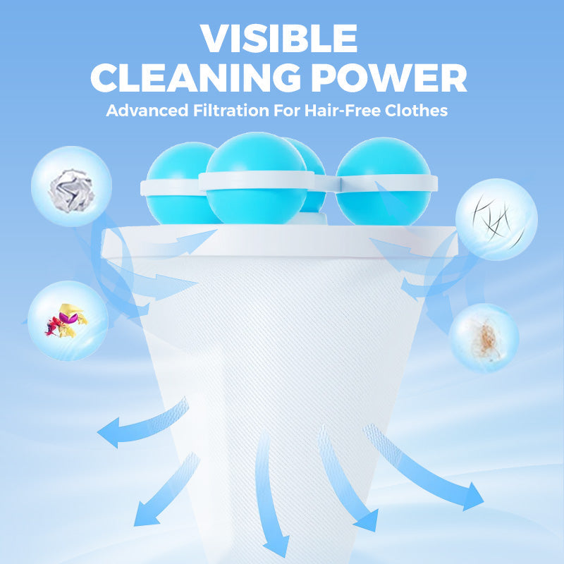 🧼 KÚPTE 1, DOSTANETE 2 ZADARMO! Plávajúce sieťované vrecko na vlasy – Zachytáva vlasy a vlákna, opakovane použiteľné, chráni práčku a odtok. 🚿✨