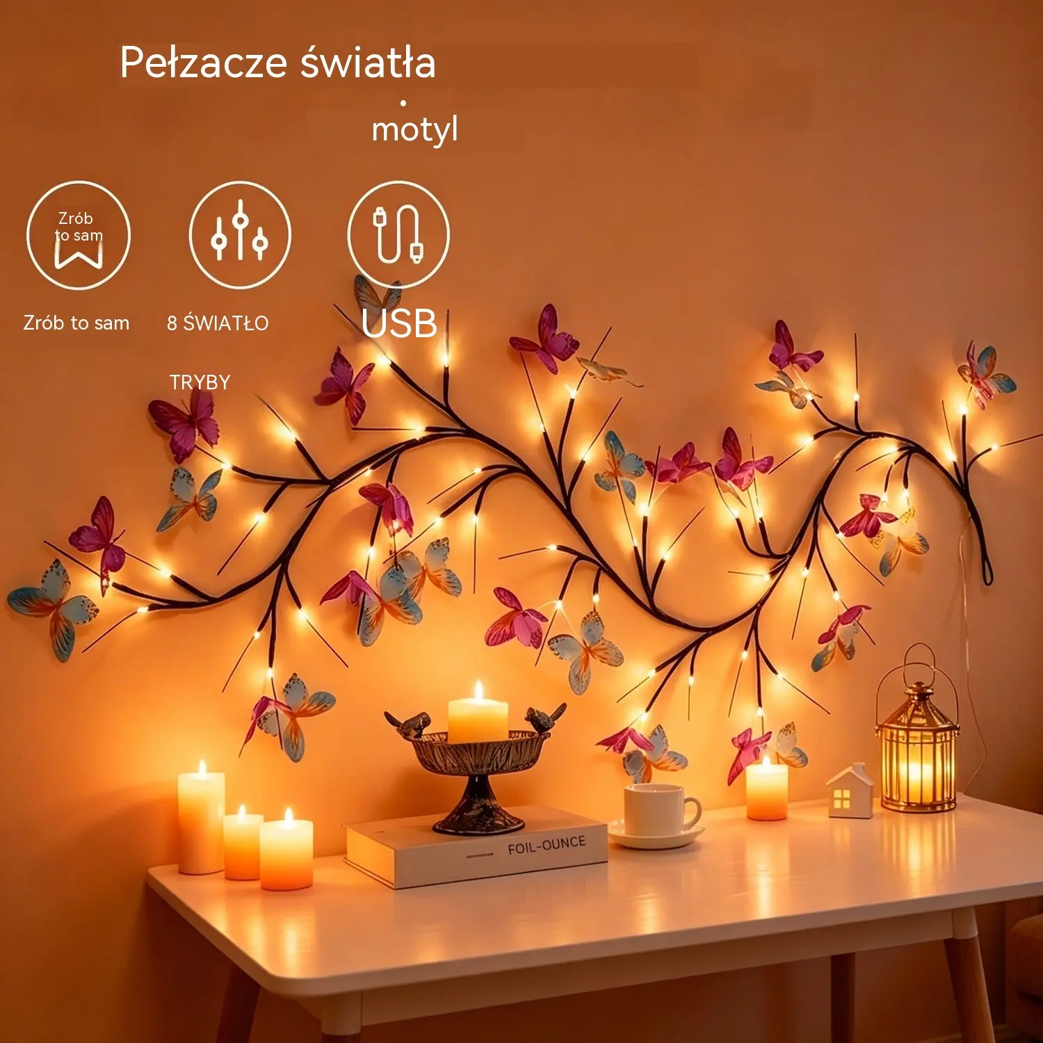 ✨ Flexibilné LED svetielka v tvare motýľov – ozdobte si domov magickou a teplou atmosférou 🦋💡