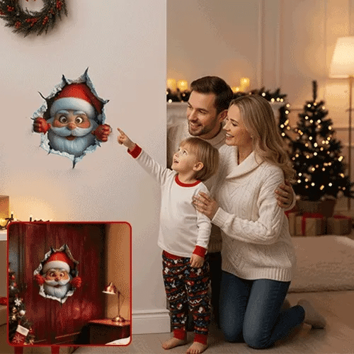😍Nálepka na stenu so Santa Clausom