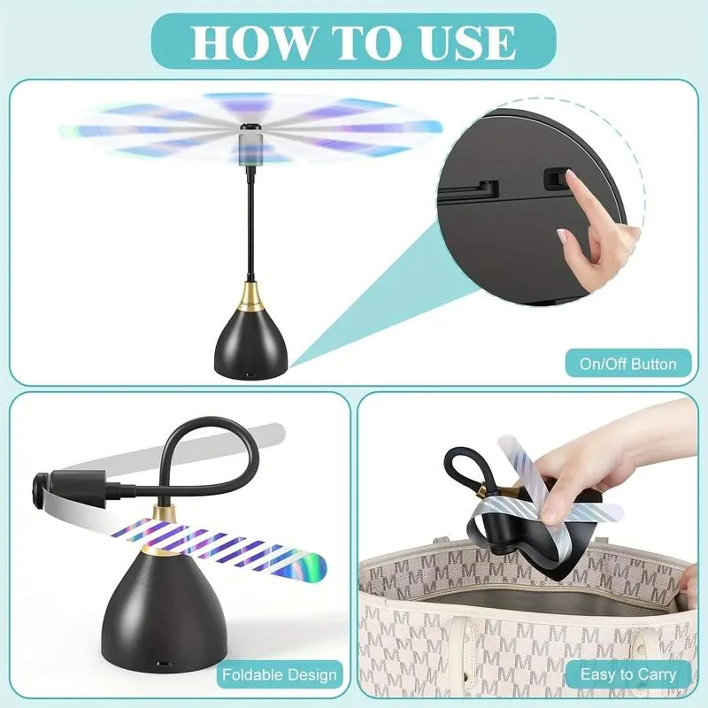 🌀 50% ZĽAVA! Tichý inteligentný USB ventilátor odpudzujúci muchy 🏡✅