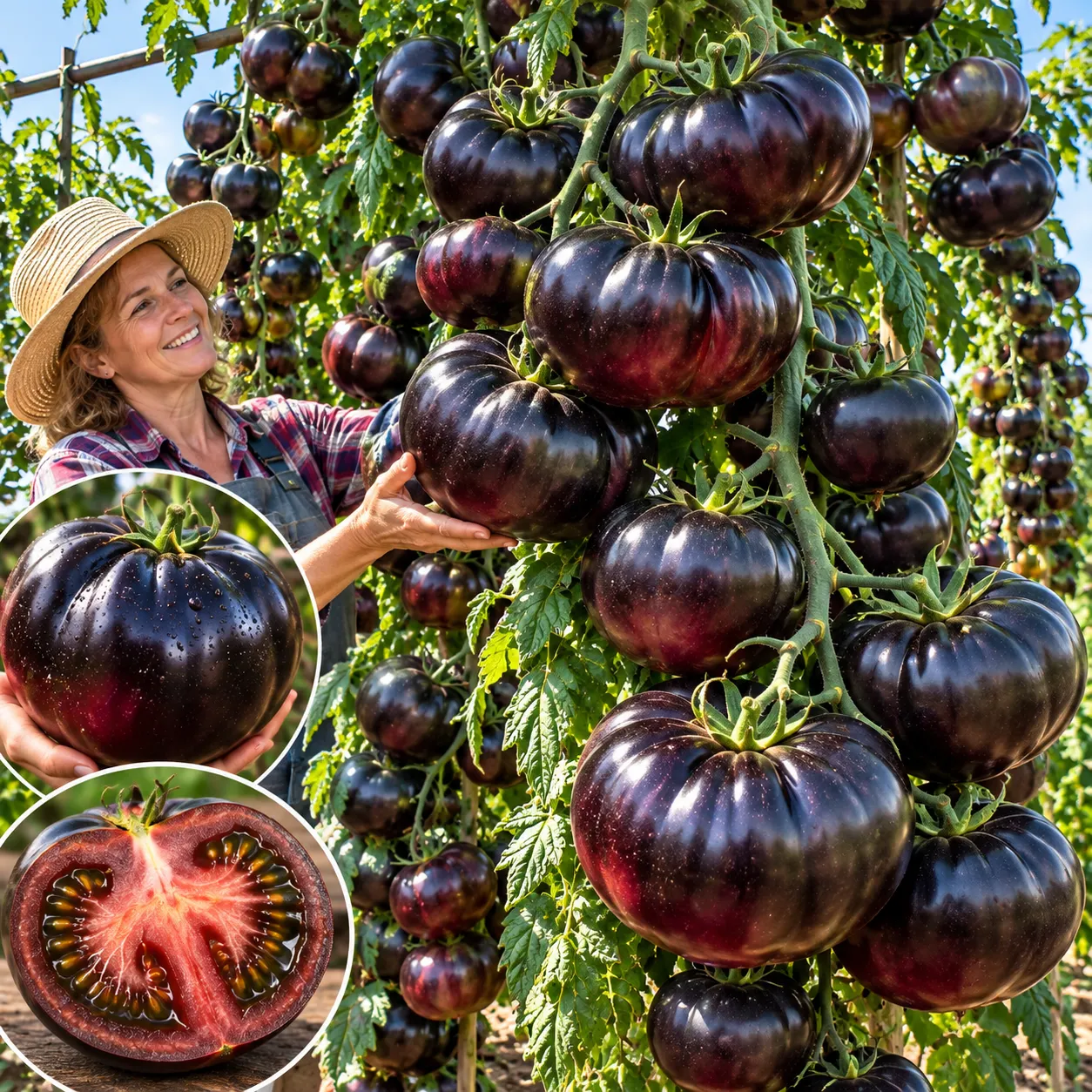 🍅 Giant Waterfall Black paradicsommag | Természetesen édes és lédús