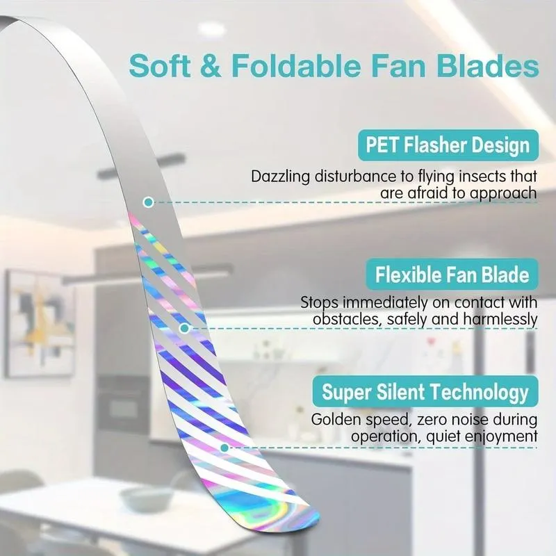 🌀 50% ZĽAVA! Tichý inteligentný USB ventilátor odpudzujúci muchy 🏡✅