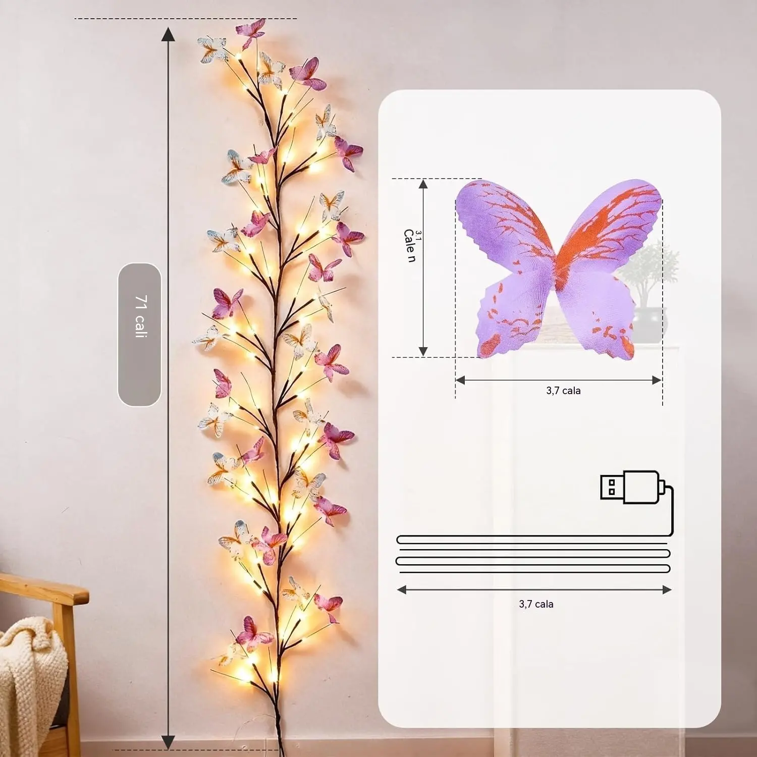 ✨ Flexibilné LED svetielka v tvare motýľov – ozdobte si domov magickou a teplou atmosférou 🦋💡